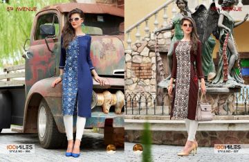 100 MILES 5TH AVENUE COTTON DESIGNER PRINTED KURTI WHOLESALE BEST RATE BY GOSIYA EXPORTS SURAT (4)