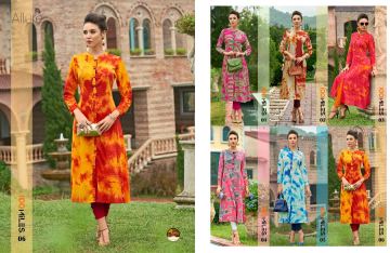 100 MILES ALLURE CATALOG COTTON SATIN KURTIS WHOLESALE SELLER COLECTION BEST RATE BY GOSIYA EXPORTS SURAT (3)