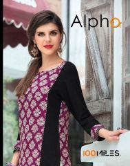 100 MILES ALPHA SERIES 01-12 STYLISH PARTY WEAR KURTI AT WHOLESALE BEST RATE BY GOSIYA EXPORTS (6)