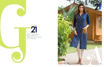 100 MILES CLUB 21 DESIGNER PRINTED KURTI WHOLESALE BEST RATE BY GOSIYA EXPORTS SURAT INDIA (1)