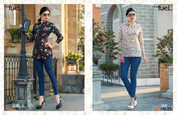 100 MILES FUEL 2 FANCY FABRICS KURTI WHOLESALE SURAT ONLINE BY GOSIYA EXPORTS SURAT (2)