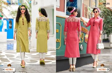100 MILES METRO STICHED COTTON KURTI COLLECTION BEST RATE BY GOSIYA EXPORTS SURAT (2)