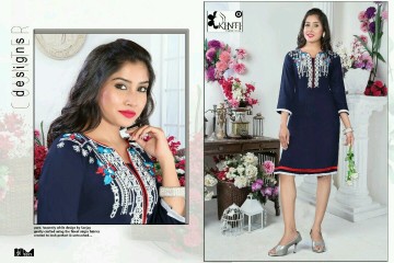 7 STAR KURTIS BY KINTI DESIGNER WITH WORK RAYON KURTIS ARE AVAILABLE AT WHOLESALE BEST RATE (24)