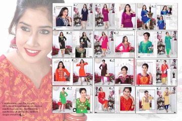 7 STAR KURTIS BY KINTI DESIGNER WITH WORK RAYON KURTIS ARE AVAILABLE AT WHOLESALE BEST RATE (25)