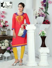 7 STAR KURTIS BY KINTI DESIGNER WITH WORK RAYON KURTIS ARE AVAILABLE AT WHOLESALE BEST RATE