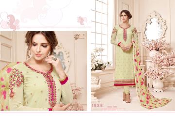 AADESH NX QUEEN VOL 11 GEORGETTE STRAIGHT EMBROIDERY SUITS WHOLESALE BEST RATE BY GOSIYA EXPORTS (1)