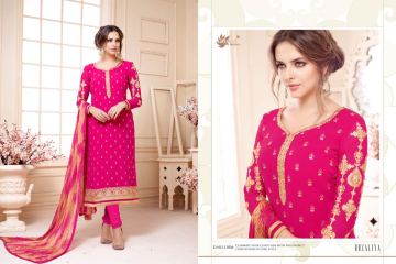 AADESH NX QUEEN VOL 11 GEORGETTE STRAIGHT EMBROIDERY SUITS WHOLESALE BEST RATE BY GOSIYA EXPORTS (4)