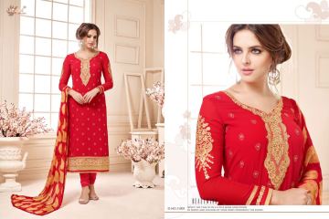 AADESH NX QUEEN VOL 11 GEORGETTE STRAIGHT EMBROIDERY SUITS WHOLESALE BEST RATE BY GOSIYA EXPORTS (5)