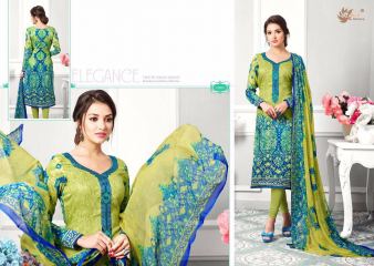 AADESH NX ZOHRA 13 CATALOG COTTON SATIN NECK EMBROIDERED SALWAR KAMEEZ WHOLESALE SELLER WHOLESALE BEST RATE (4)