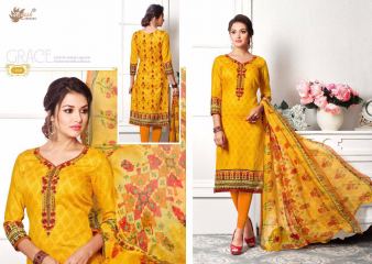 AADESH NX ZOHRA 13 CATALOG COTTON SATIN NECK EMBROIDERED SALWAR KAMEEZ WHOLESALE SELLER WHOLESALE BEST RATE (8)