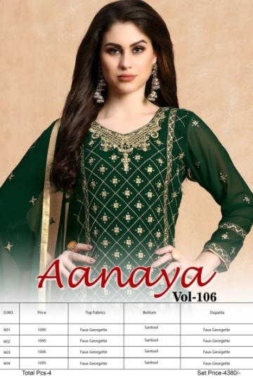 AANAYA 600 SERIES VOL. 106 FAUX GEORGETTE  (5)