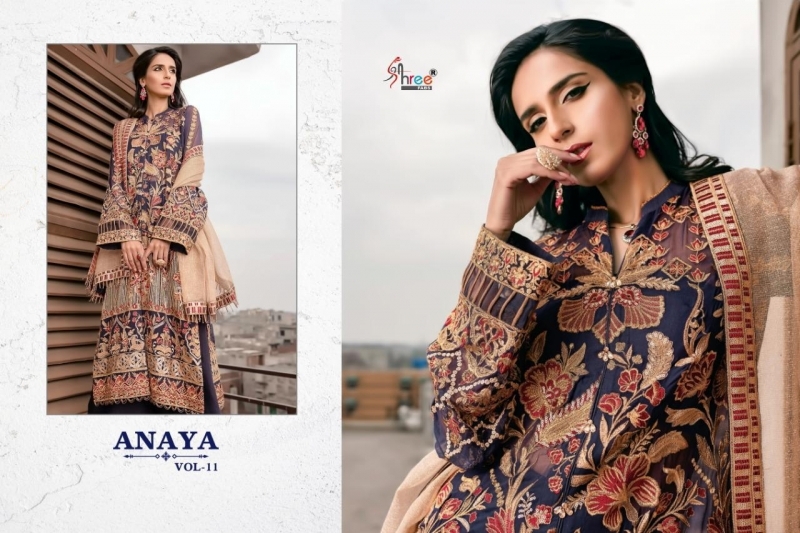 AANAYA VOL-11 SHREE FABS 1136-1140 SERIES GEORGETTE  (11)