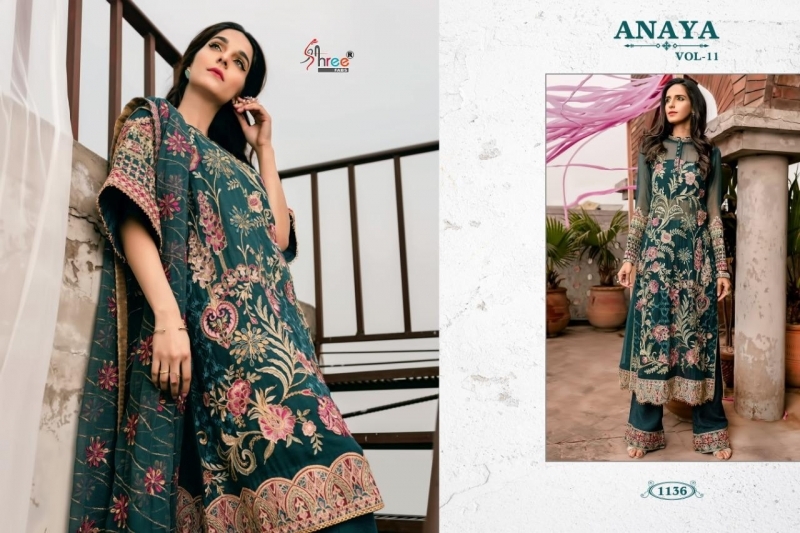 AANAYA VOL-11 SHREE FABS 1136-1140 SERIES GEORGETTE  (3)