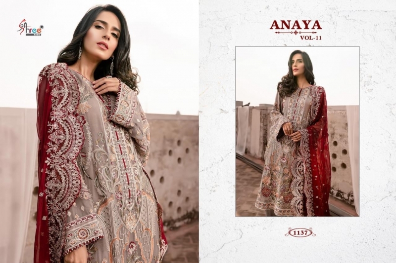 AANAYA VOL-11 SHREE FABS 1136-1140 SERIES GEORGETTE  (5)