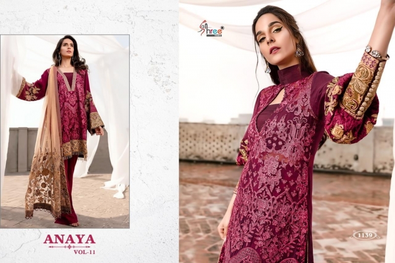 AANAYA VOL-11 SHREE FABS 1136-1140 SERIES GEORGETTE  (8)