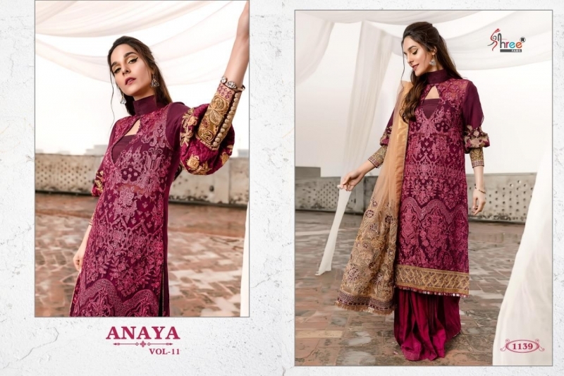 AANAYA VOL-11 SHREE FABS 1136-1140 SERIES GEORGETTE  (9)