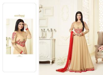 AASHIRWAD CREATION SIGNATURE GEORGETTE SUITS WHOLESALE BEST RATE BY GOSIYA EXPORTS SURAT (1)