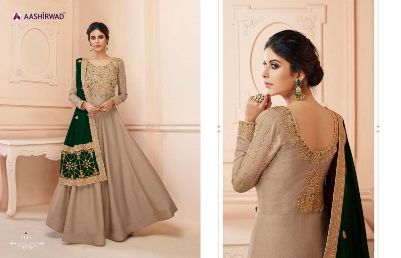 AASHIRWAD MISTY HEAVY EMBROIDERED GOWN WITH DUPATTA WHOLESALE DEALER BEST RATE BY GOSIYA EXPORTS SURAT (4)
