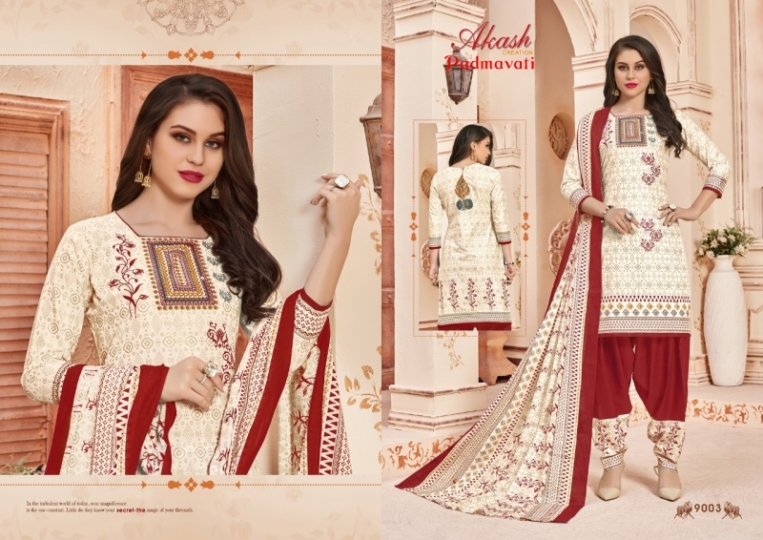 AKASH CREATION PADMAVATI VOL.9 PURE COTTON SALWAR SUITS WHOLESALE DEALER BEST RATE BY GOSIYA EXPORTS SURAT (3)