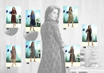 ALISHA DIVA DESIGNS CASUAL WEAR FOUX GEORGETTE PRINT KURTI COLLECTION WHOLESALE (7)