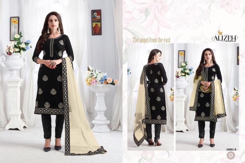 ALIZEH ZAIDA VOL 1 10001 FOUR MATCHING SET LIMITED COLLECTION WHOLESALE DEALER BEST RATE BY GOSIYA EXPORTS SURAT (4)