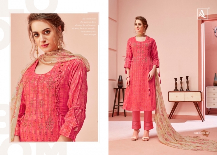 ALOK PRESENTS MIRAKI CATALOGUE FANCY COTTON EMBROIDERY WORK WHOLESALE SUITS COLLECTION DEALER BEST RATE BY GOSIYA EXPORTS SU (16)