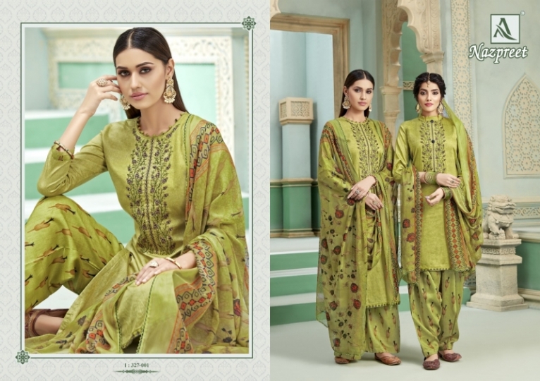 ALOK SUIT BRINGS NAZPREET JAM COTTON DRESS MATERIAL WITH EMBROIDERY  WHOLESELLER BEST RATE BY GOSIYA EXPORTS SURAT (2)