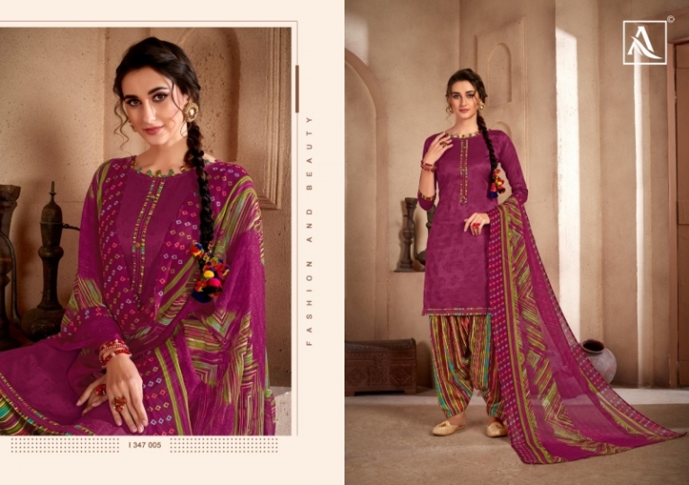 ALOK SUIT BRINGS NOOR – E – PATIYALA PURE COTTON  (10)