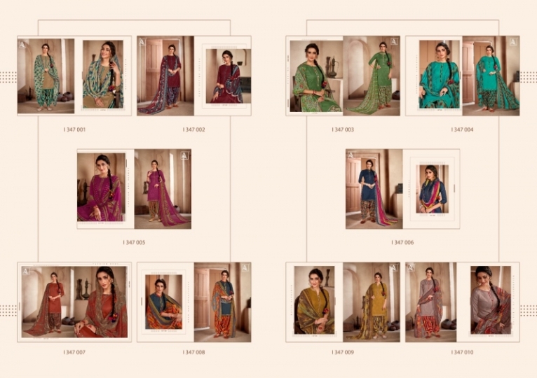 ALOK SUIT BRINGS NOOR – E – PATIYALA PURE COTTON  (12)