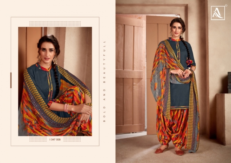 ALOK SUIT BRINGS NOOR – E – PATIYALA PURE COTTON  (7)