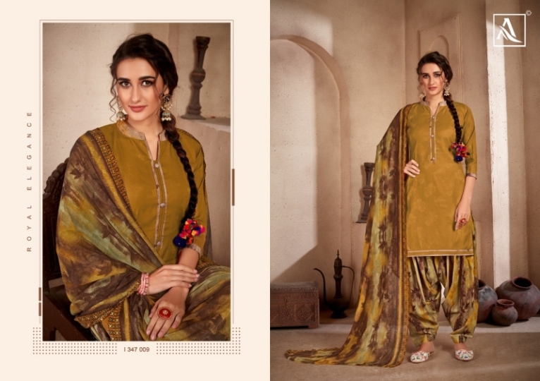 ALOK SUIT BRINGS NOOR – E – PATIYALA PURE COTTON  (9)