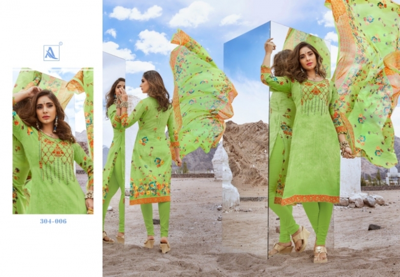 ALOK SUIT KANIKA JAM COTTON RICH  (2)