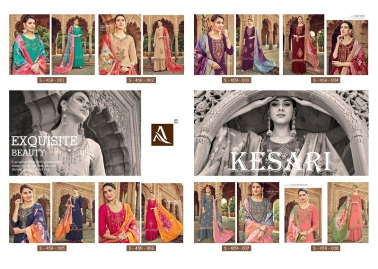 ALOK SUIT KESARI PURE VISCOSE UPADA WORK DRESS MATERIAL COLLECTION WHOLESALE DEALER BEST RATE BY GOSIAY EXPORTS SURAT (1)