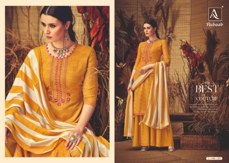 ALOK SUITS PRESENTS RUBAAB PASHMINA FABRIC DRESS MATERIAL AT WHOLESALE DEALER BEST RATE BY GOSIYA EXPORTS SURAT (3)