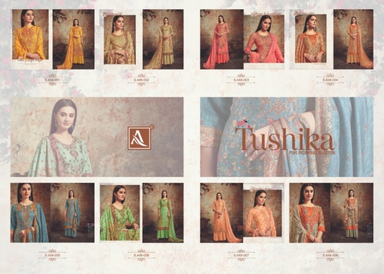 ALOK SUITS PRESENTS TUSHIKA PURE PASHMINA FABRIC DRESS MATERIAL WHOLESALE DEALER BEST RATE BY GOSIYA EXPORTS SURAT (12)