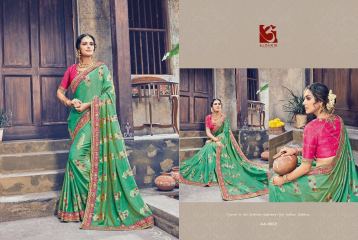ALOUKIK SILKY 2 FANCY DESIGNER PARTY WEAR SAREES COLLECTION WHOLESALE SUPPLIER BEST RATE BY GOSIYA EXPORTS SURAT (4)