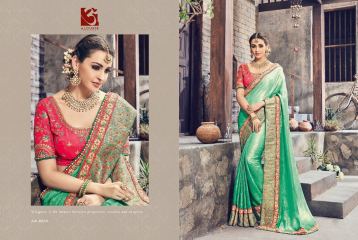 ALOUKIK SILKY 2 FANCY DESIGNER PARTY WEAR SAREES COLLECTION WHOLESALE SUPPLIER BEST RATE BY GOSIYA EXPORTS SURAT (9)