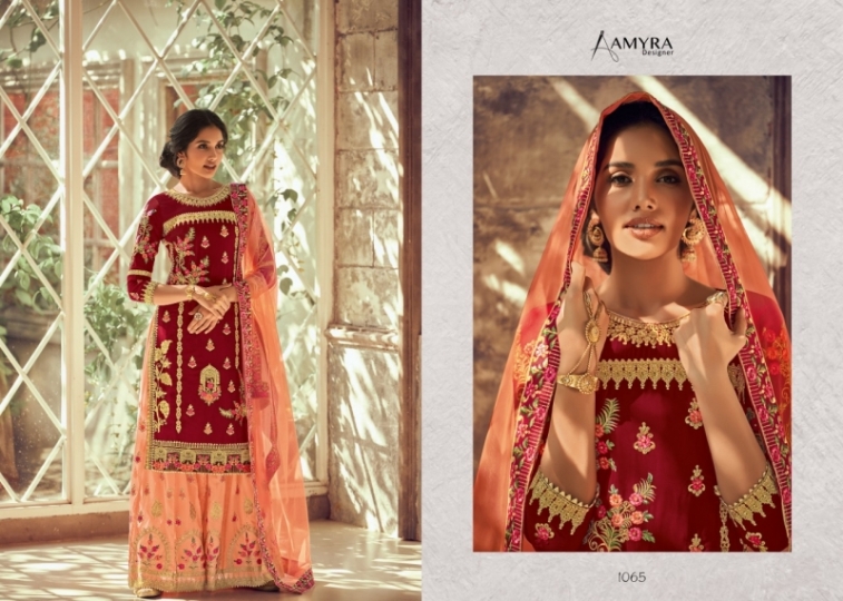 AMAYRA DESIGNER GULNAAZ VOL.13 HEAVY WEDDING WEAR COLLECTION WHOLESALE DEALER BEST RATE BY GOSIYA EXPORTS SURAT (5)