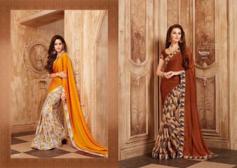 AMBICA JAROKHA CATALOGUE GEORGETTE DESIGNER PRINTS SAREES WHOLESALE BEST RATE BY GOSIYA EXPORTS SURAT (10)