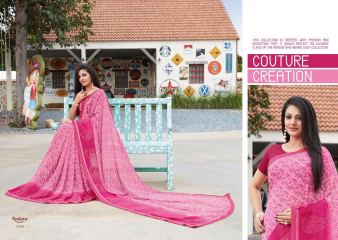 AMBICA NILOFER EXCLUSIVE DESIGNER PRINTED PRINTED SAREES WITH BORDER COLLECTION WHOLESALE BEST RATE BY GOSIYA EXPORTS SUR