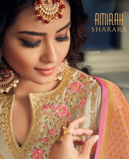 AMIRAH SHARARA GEORGETTE FABRIC WITH HEAVY WORK SUITS WHOLESALE DEALER BEST RATE BY GOSIYA EXPORTS SURAT (1)