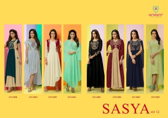 Arihant Designer sasya vol 12 Kurties collection WHOLESALE BEST ARET BY GOSIYA EXPORTS SURAT (6)
