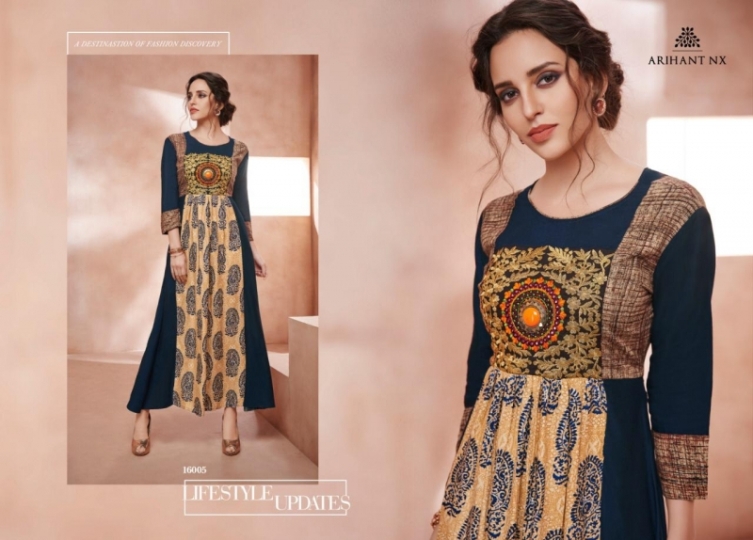 ARIHANT-NX-BLISS-16001-TO-16005-SERIES-REYON-ANARKALI-PRINTED-KURTIS-CATALOGUE-MANUFACTURER-8