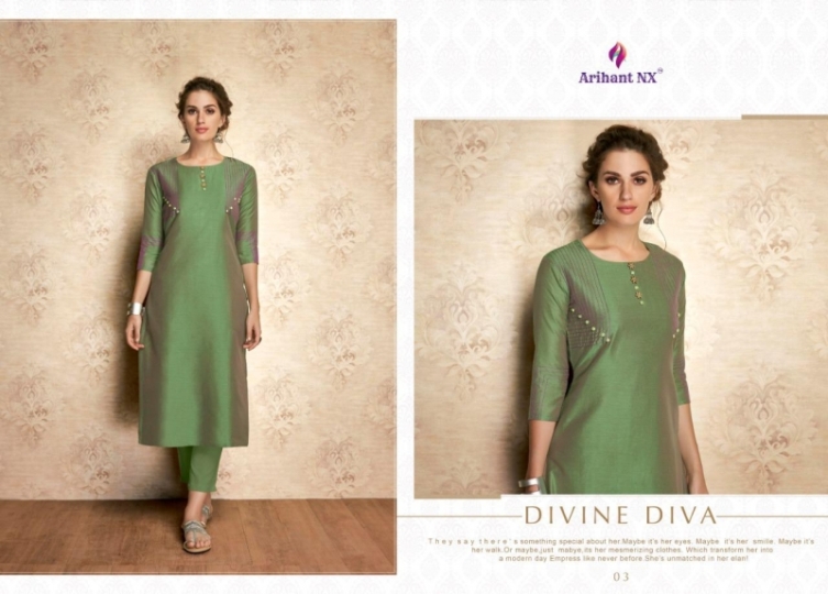 ARIHANT NX VAMIKA CLAIRE KURTIS CATALOG WHOLESALE DEALER BEST RATE BY GOSIYA EXPORTS SURAT (11)