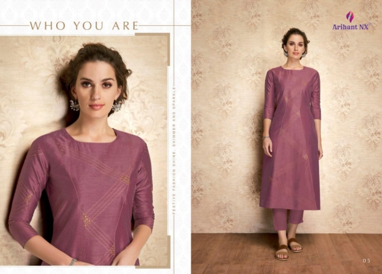 ARIHANT NX VAMIKA CLAIRE KURTIS CATALOG WHOLESALE DEALER BEST RATE BY GOSIYA EXPORTS SURAT (8)