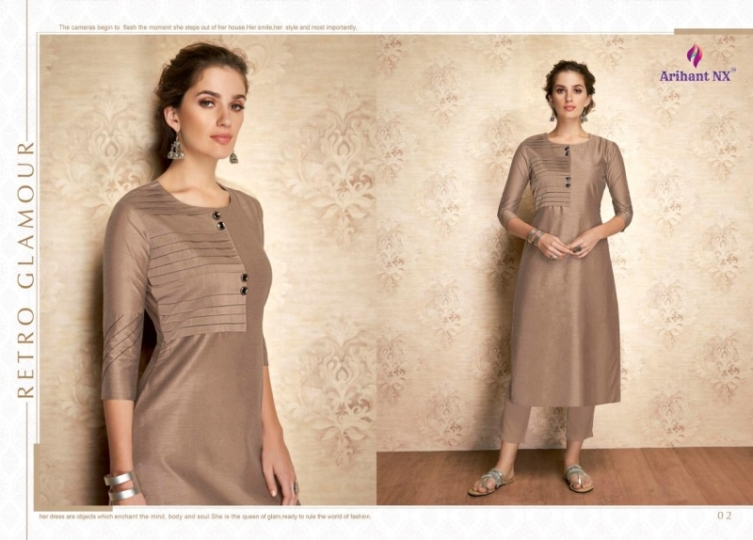 ARIHANT NX VAMIKA CLAIRE KURTIS CATALOG WHOLESALE DEALER BEST RATE BY GOSIYA EXPORTS SURAT (9)