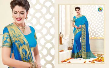 ASHINA BY MANSAROVAR CATALOGUE TUSSER SILK COTTON SAREES COLLECTION WHOLESALE BEST RATE BY GOSIYA EXPORTS SURAT (4)