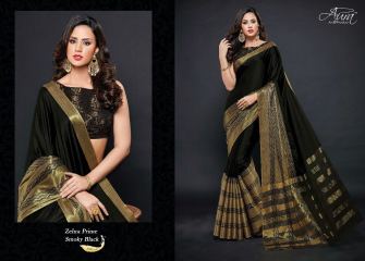AURA ZEHA PRIME STYLISH PARTY WEAR SILK COTTON SAREE AT WHOLESALE BEST RATE BY GOSIYA EXPORTS SURAT (2)