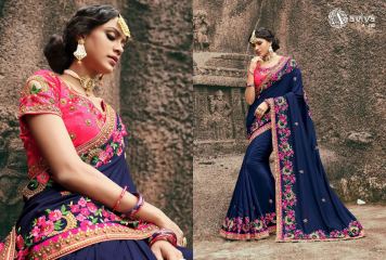 AVIVA SAREES BY KANHERI CATALOGUE DESIGNER PARTY WEAR SAREES COLLECTION WHOLESALE BEST RATE BY GOSIYA EXPORTS SURAT (18)