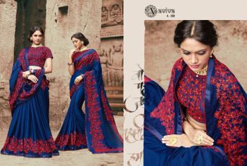 AVIVA SAREES BY KANHERI CATALOGUE DESIGNER PARTY WEAR SAREES COLLECTION WHOLESALE BEST RATE BY GOSIYA EXPORTS SURAT (23)